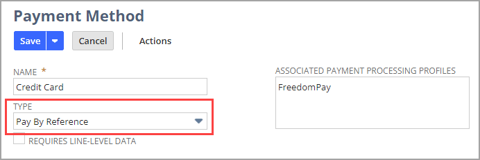 Pay by reference