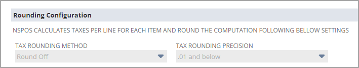 NSPOS SuiteTax rounding