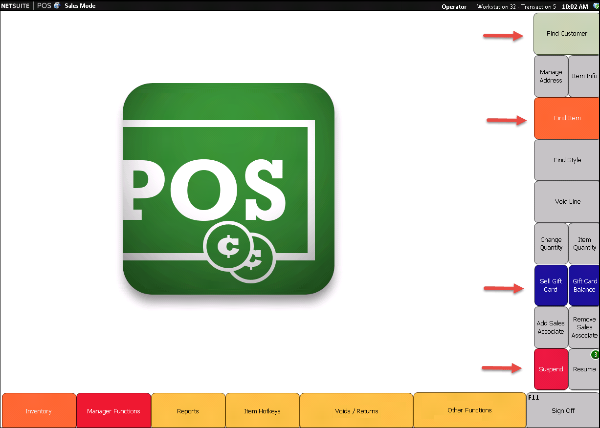Example button arrangement.