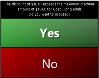 Manager discount approval prompt.
