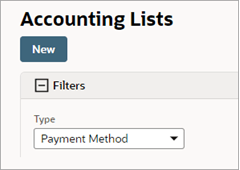 List Filter option