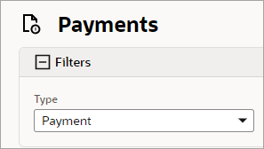 Payments filter