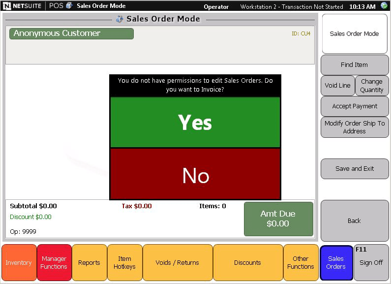 Journal with Invoice Order prompt.