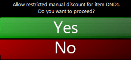 Allow Manual Discount prompt.