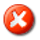 red X cancel icon
