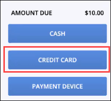 enter card information manually Tap Credit Card