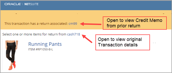 Open Transaction Link to view original details