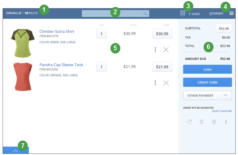 SCIS Transaction User Interface