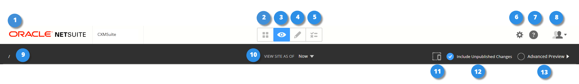 An example of the toolbar.