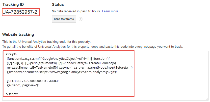 Tracking ID code