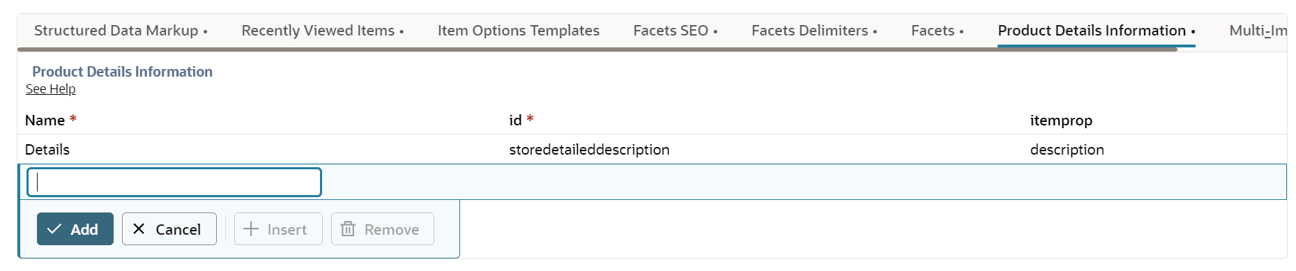 Shows Product Details Information subtab on Configuration record in NetSuite interface