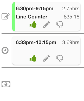 Sample of setting leave type for time in lieu