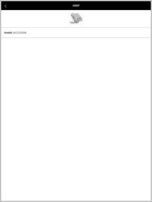Tab asset appearance in standard tablet.