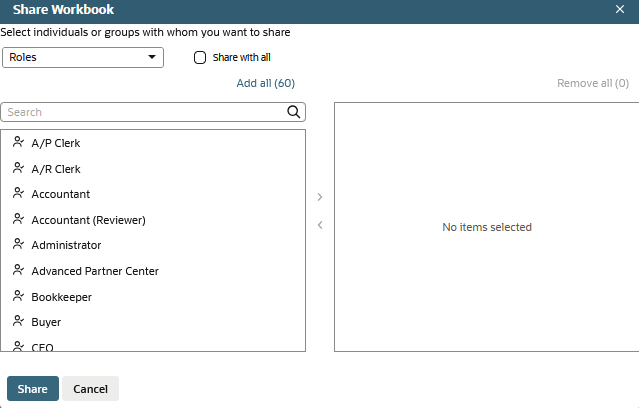 The Share Workbook window