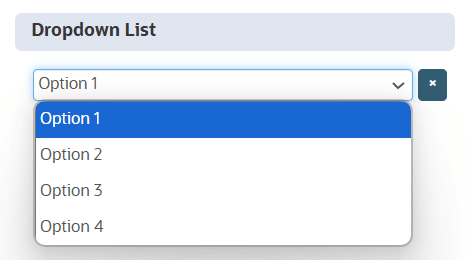 A dropdown list question for NetSuite CPQ Configurator.