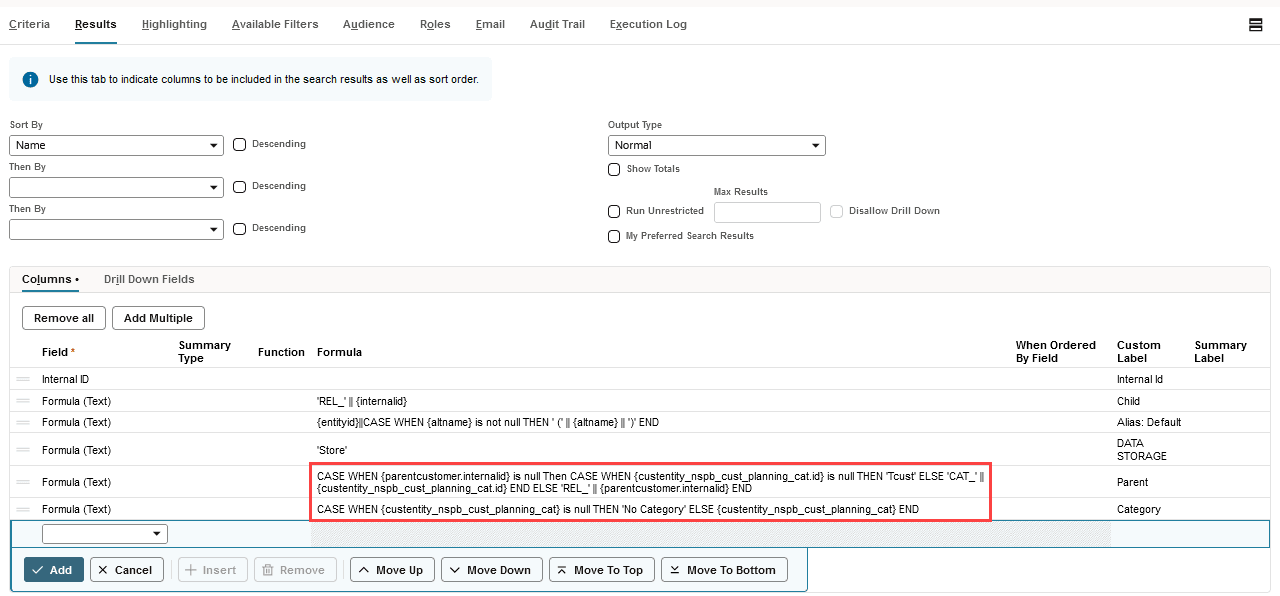 The NSPB Customer Planning Category ID with the correct NSPB prefix.
