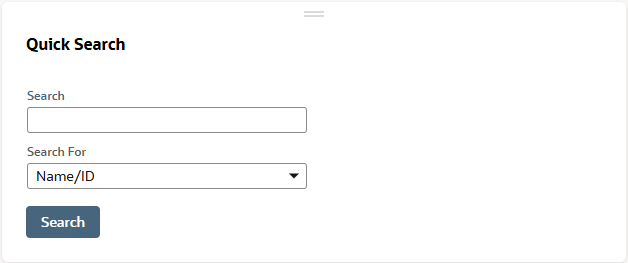 Quick Search portlet