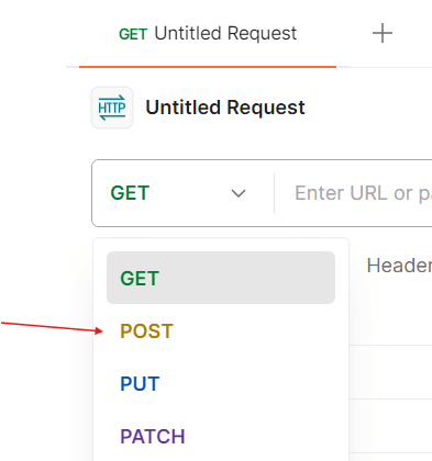 Image indicating POST option