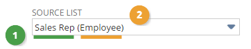 Segment source list example.