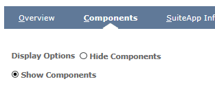 Bundle details show components option.