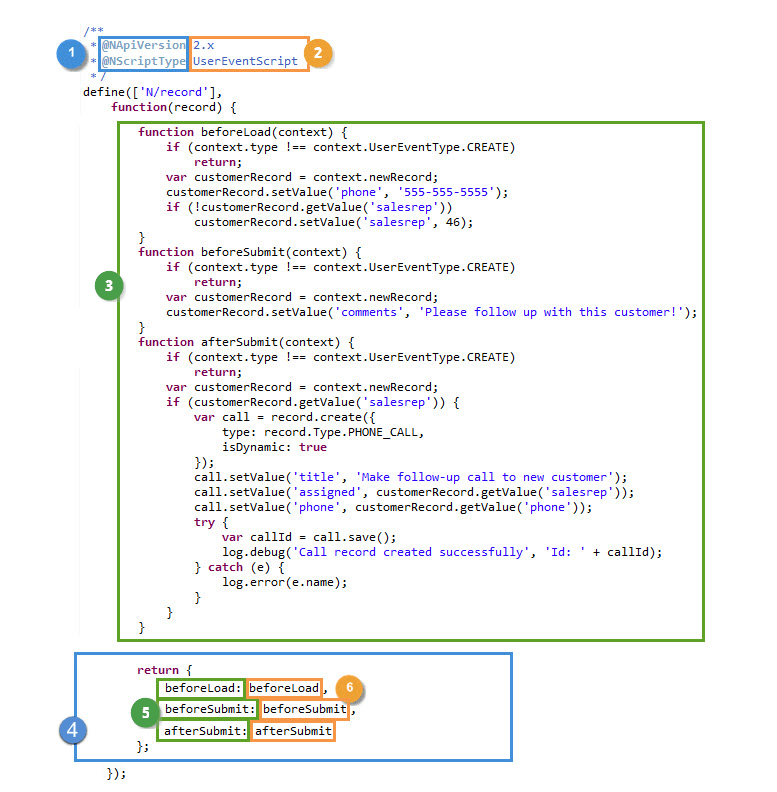 Script components for validation.