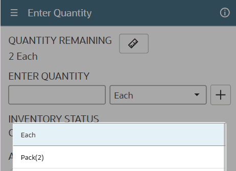 Multiple units field