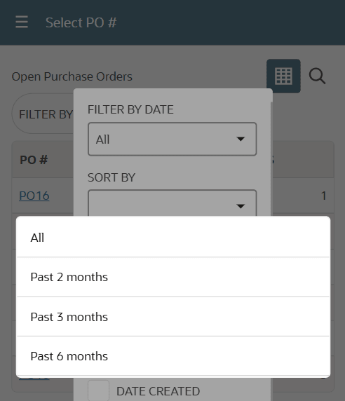 Filter by date