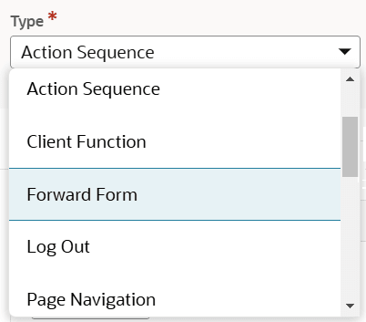 Type field