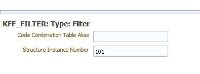 Filter flexfield details
