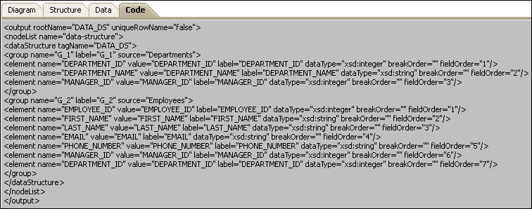 Code view