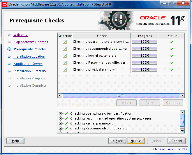 Description of install_prereq_check.gif follows
