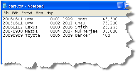Configuring Fixed Width Text File Formats