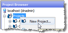 Creating a new project